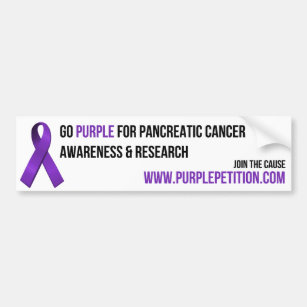 Pankreatischer Krebs-Bewusstseins-Autoaufkleber Autoaufkleber