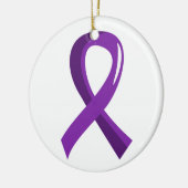 Pankreatischer Krebs-lila Band 3 Keramik Ornament (Links)