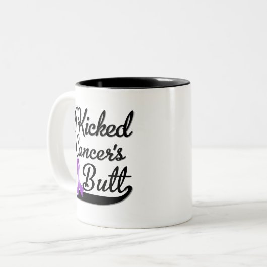 Pankreatischer Krebs trat ich Hintern Zweifarbige Tasse (Vorderseite Links)