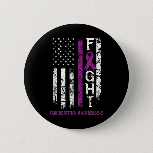 Pankreatitis Warrior Button (Vorderseite)