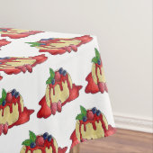 Panna Cotta Fresh Fruit Italian Food Dessert Tischdecke (Beispiel)