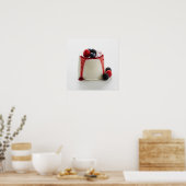 Panna Cotta mit Berries Poster (Küche)