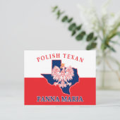 Panna Maria Polish Texan Postkarte (Stehend Vorderseite)