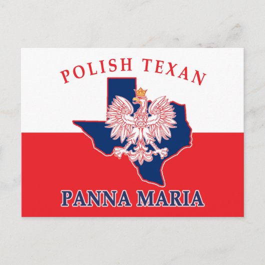 Panna Maria Polish Texan Postkarte (Vorderseite)