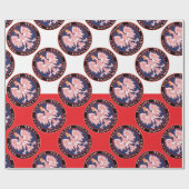 Panna Maria Round Polish Texan Geschenkpapier (Flach)
