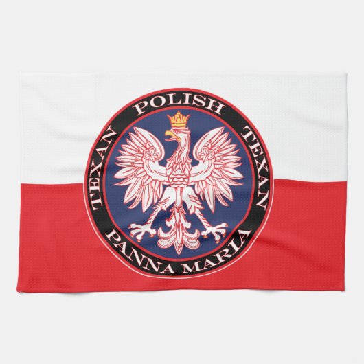 Panna Maria Round Polish Texan Geschirrtuch (Horizontal)