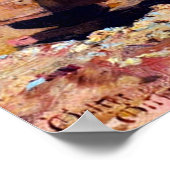 Panning for Gold 1893 Walter Withers Australian Poster (Ecke)