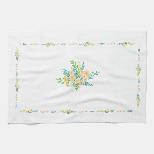 Paño con diseño "Flores del campo" Geschirrtuch (Horizontal)