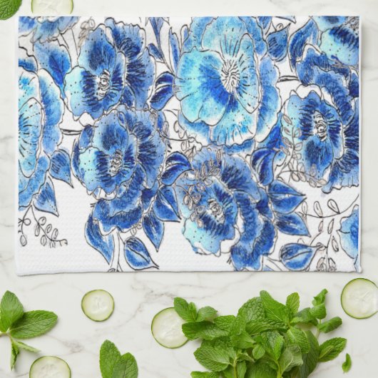 Paño de cocina Blue Geschirrtuch (Gefaltet)