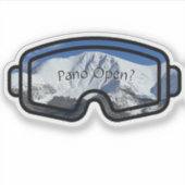Pano Open Custom-Cut Vinyl Aufkleber (Vorderseite)