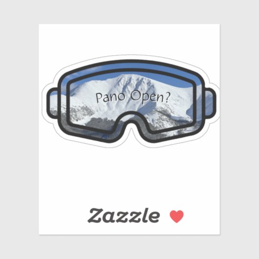 Pano Open Custom-Cut Vinyl Sticker (Blatt)