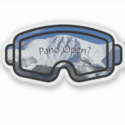 Pano Open Custom-Cut Vinyl Sticker (Vorderseite)