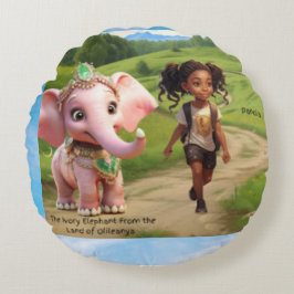 Panola & Ivory Elephant Friendship Pillow – Olilea Rundes Kissen