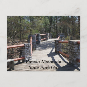 Panola Mountain Staat Park Ga. Brücke Postkarte