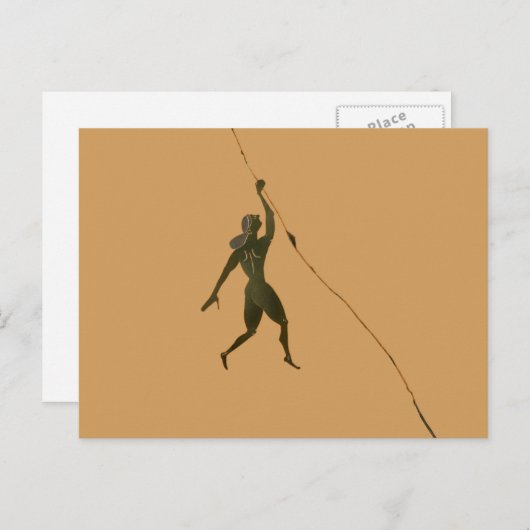 Panopel - Antikes griechisches Vasenriss mit Klett Postkarte (Vorne/Hinten)