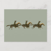 Panopy - Alte griechische Vase Kunstpferde & Reite Postkarte (Vorderseite)