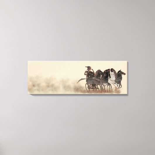 Panopy - Altgriechischer Streitwagen und Pferde Leinwanddruck (Vorderseite)