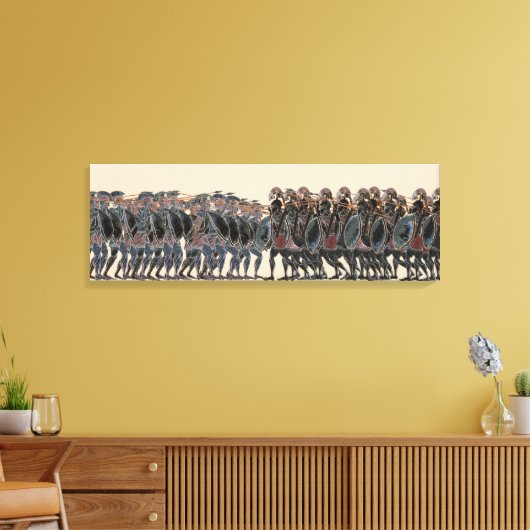 Panopy - antiker griechischer hofflitischer Kampf Leinwanddruck (Insitu (Wohnzimmer))