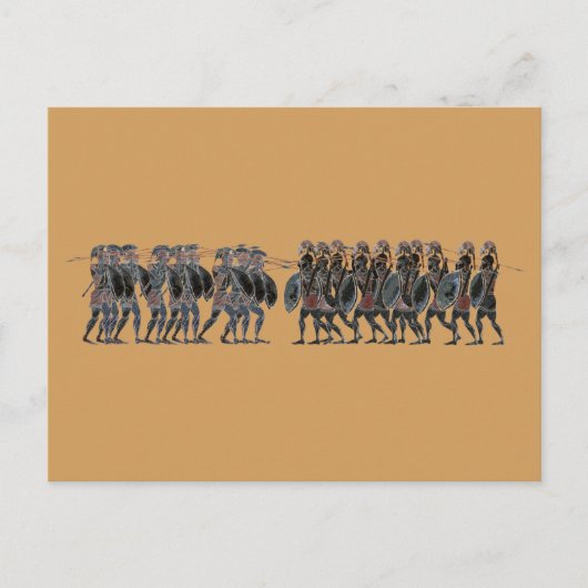 Panopy - antiker griechischer hofflitischer Kampf Postkarte (Vorderseite)