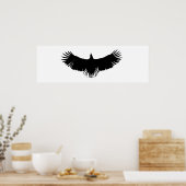 Panorama American Eagle Silhouette Poster Print (Küche)