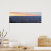 Panorama auf den Sonnenaufgang von Grand Canyon Poster (Küche)