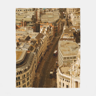 Panorama auf die Londoner Dachterrasse mit Stadtar Fleecedecke