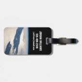 Panorama aus dem Weltraum Highlight Koch Straße Gepäckanhänger (Rückseite horizontal)