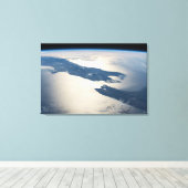 Panorama aus dem Weltraum Highlight Koch Straße Leinwanddruck (Insitu (Holzboden))