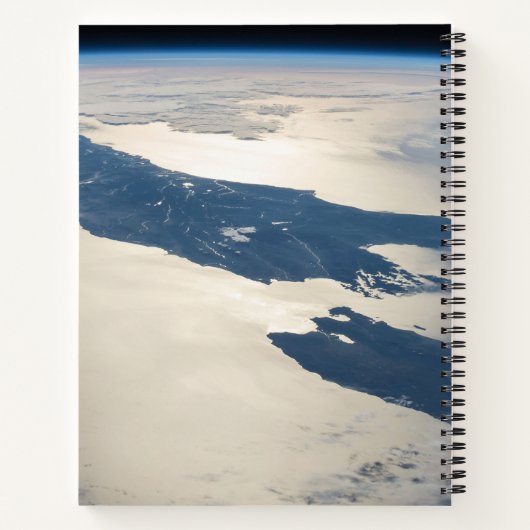 Panorama aus dem Weltraum Highlight Koch Straße Notizblock (Rückseite)