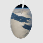 Panorama aus dem Weltraum Highlight Koch Straße Ornament (Vorderseite)