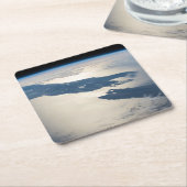 Panorama aus dem Weltraum Highlight Koch Straße Rechteckiger Pappuntersetzer (angewinkelt)