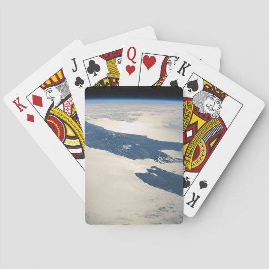 Panorama aus dem Weltraum Highlight Koch Straße Spielkarten (Rückseite)