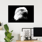 Panorama Bald Eagle American Eagle Poster Print (Heimbüro)