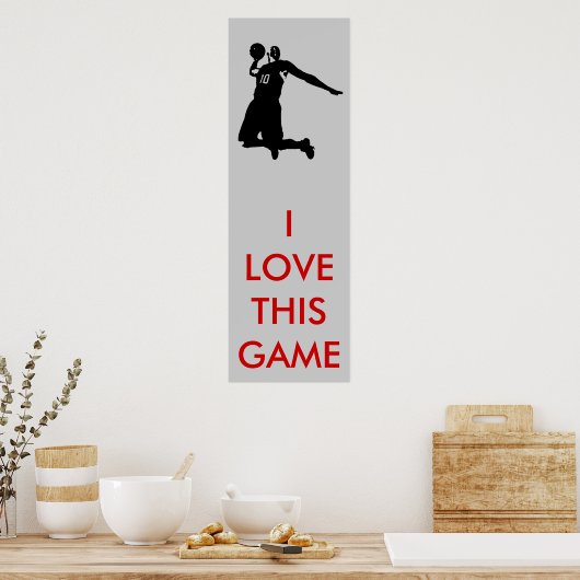 Panorama Basketball Poster (Küche)