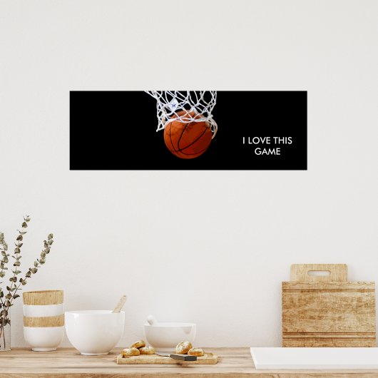 Panorama Basketball Poster (Küche)