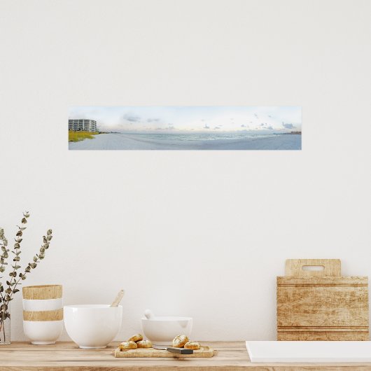 Panorama Beach Foto II Poster (Küche)
