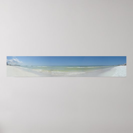 Panorama Beach Foto Poster (Vorne)