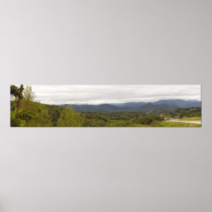 Panorama Blue Ridge bei I-26 in der Nähe der NC/TN Poster
