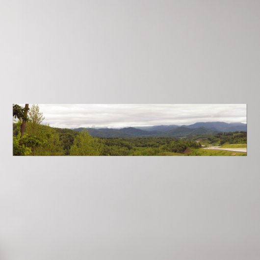 Panorama Blue Ridge bei I-26 in der Nähe der NC/TN Poster (Vorne)