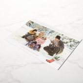 Panorama Chic H Foto - Weihnachts-Strumpf Folieneinladung (Gedreht)