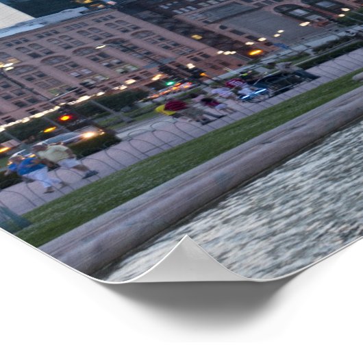 Panorama Chicago Blackhawks Win Poster (Ecke)