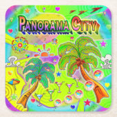 Panorama City Mind Focus Untersetzer (Vorderseite)