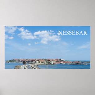 Panorama der alten Nessebar. Bulgarien Poster