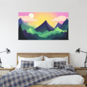 Panorama der Berglandschaft Leinwanddruck (Insitu (Schlafzimmer))