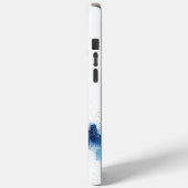 Panorama der blauen Großstadtarchitektur Case-Mate iPhone Hülle (Rückseite / Links)