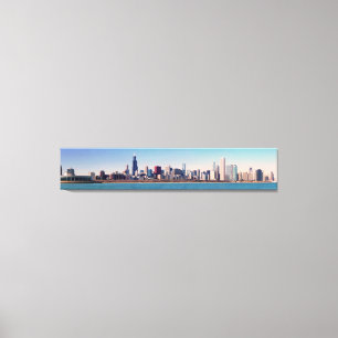Panorama der Chicago-Skyline Leinwanddruck