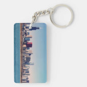 Panorama der Chicago-Skyline Schlüsselanhänger (Rückseite)