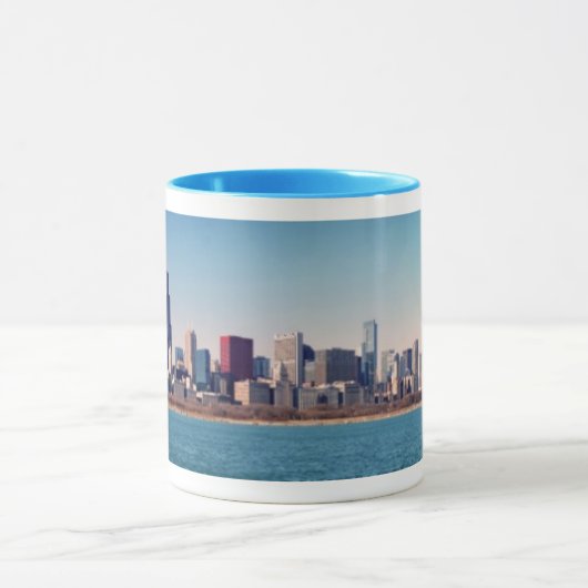Panorama der Chicago-Skyline Tasse (Zentrum)