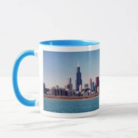 Panorama der Chicago-Skyline Tasse (Links)