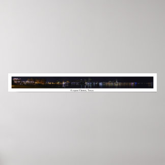 Panorama der Corpus Christi Skyline Poster